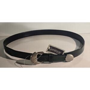 Vintage Gianni Versace Green Leather Belt Silver Buckle Size 100 40 NWT